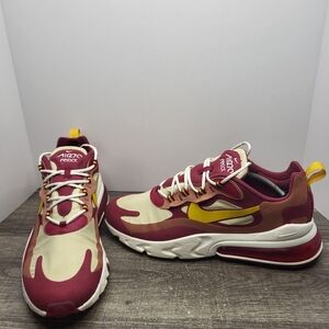 Nike Shoes Mens Size 11.5 Air Max 270 React Running Sneaker Red Cushioned